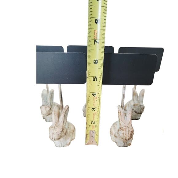 Bunny Rabbit Dinner Place Card Holders Set of‎ 7 Country French Farmhouse - Picture 8 of 10